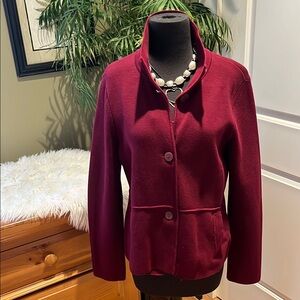 Elegant Talbots Burgundy Women's Jacket